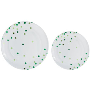 Dotted Hot Stamped Premium Plastic Plates 20pk