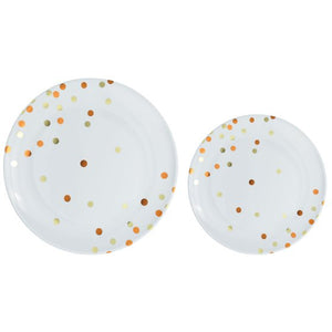 Dotted Hot Stamped Premium Plastic Plates 20pk