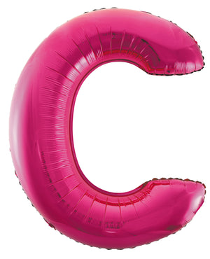 Letter X Bright Pink Foil Balloon 86cm - Party Savers