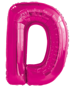Letter A Bright Pink Foil Balloon 86cm - Party Savers