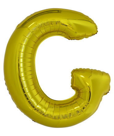 Letter G Gold Foil Balloon 86cm - Party Savers