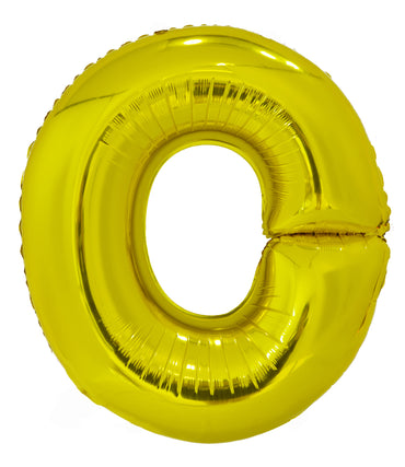 Letter O Gold Foil Balloon 86cm - Party Savers