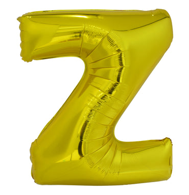 Letter Z Gold Foil Balloon 86cm - Party Savers