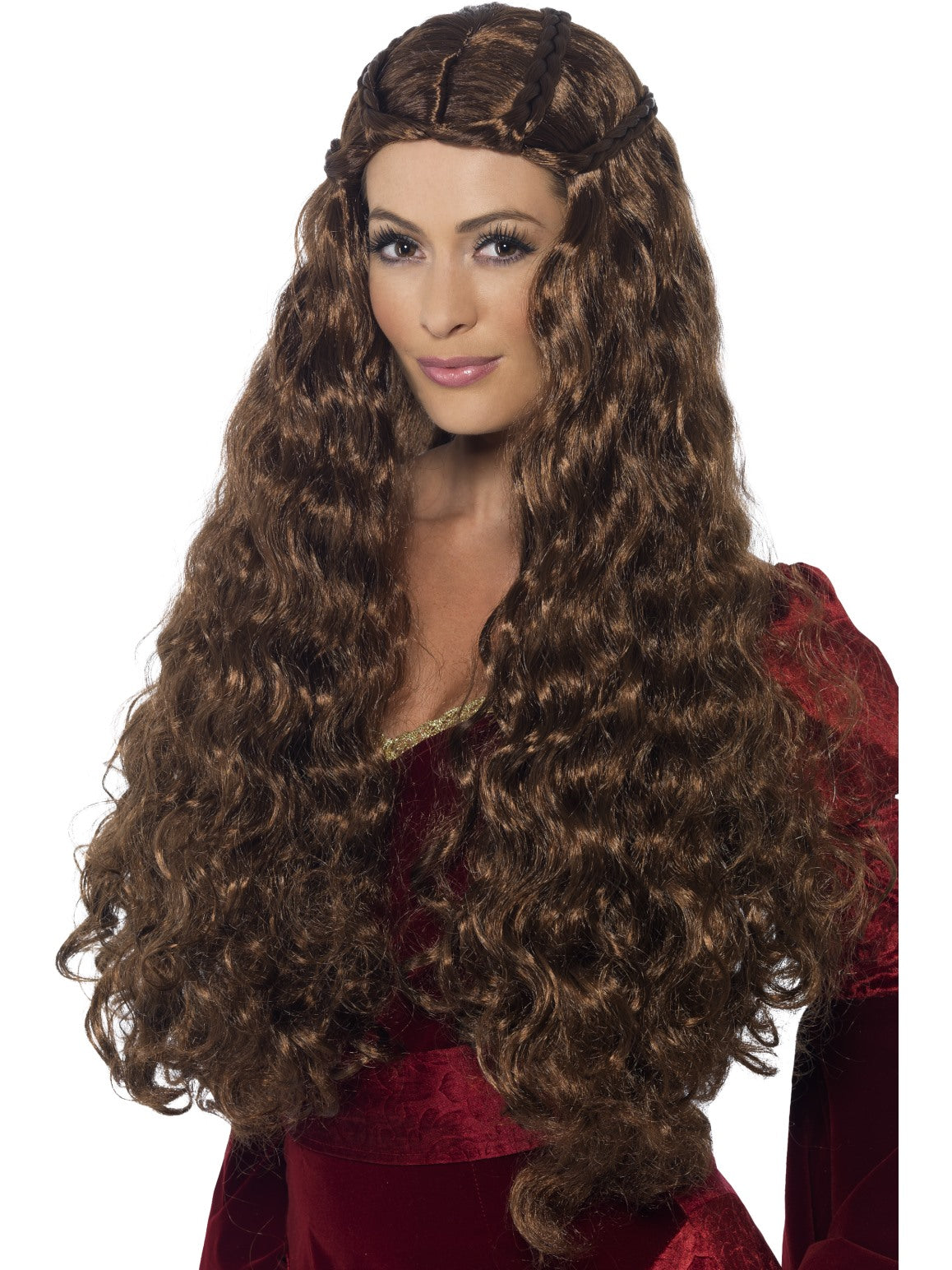 Brown Medieval Princess Wig - Party Savers