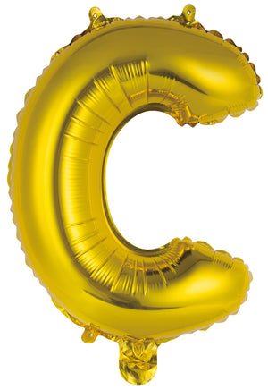 Letter A Gold Foil Balloon 35cm - Party Savers
