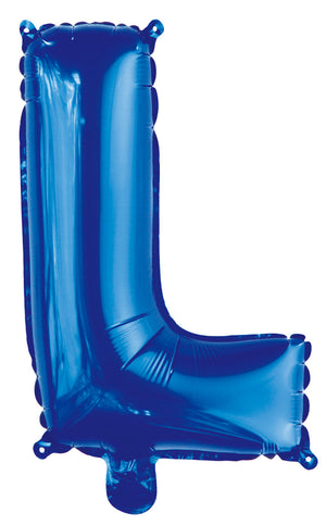 Letter H Royal Blue Foil Balloon 35cm - Party Savers