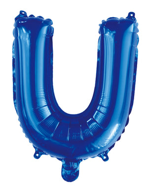 Letter H Royal Blue Foil Balloon 35cm - Party Savers