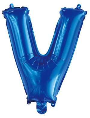 Letter H Royal Blue Foil Balloon 35cm - Party Savers