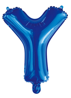 Letter H Royal Blue Foil Balloon 35cm - Party Savers