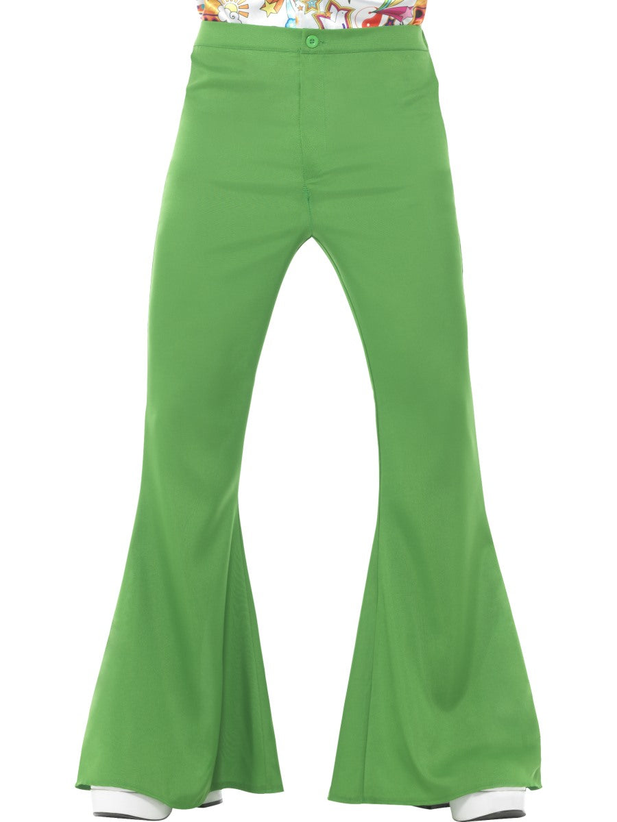 Mens Costume - Green Flared Trousers - Party Savers