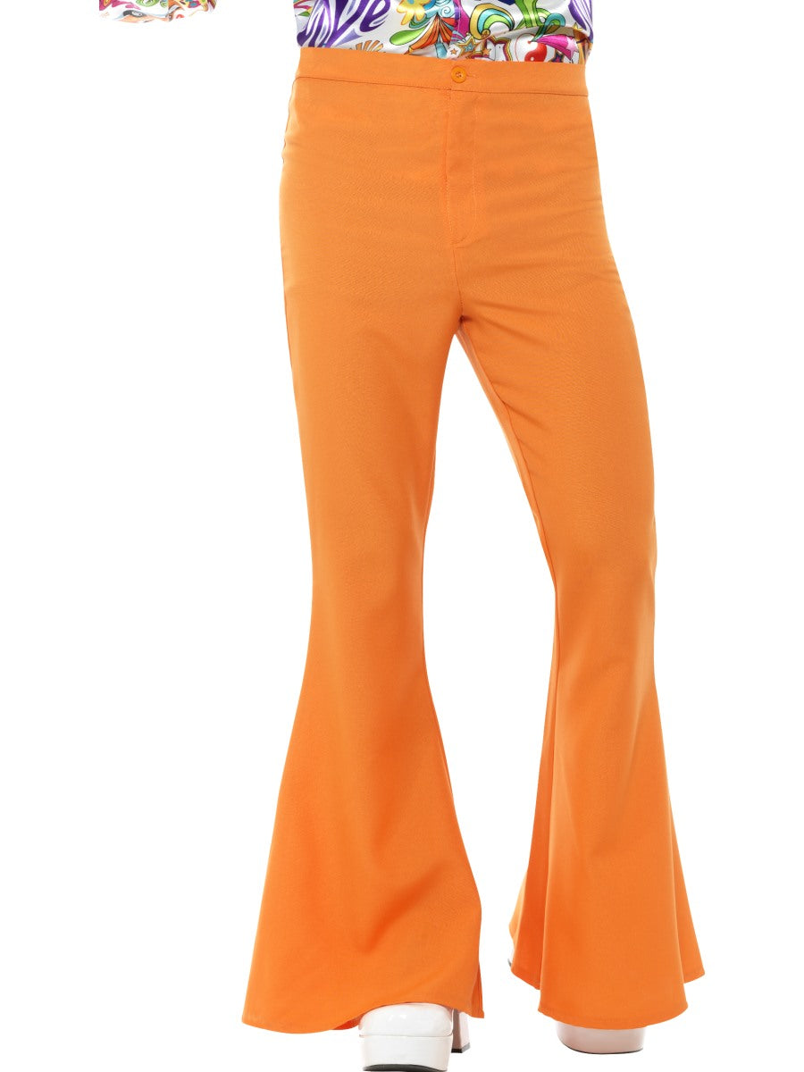 Mens Costume - Orange Flared Trousers - Party Savers