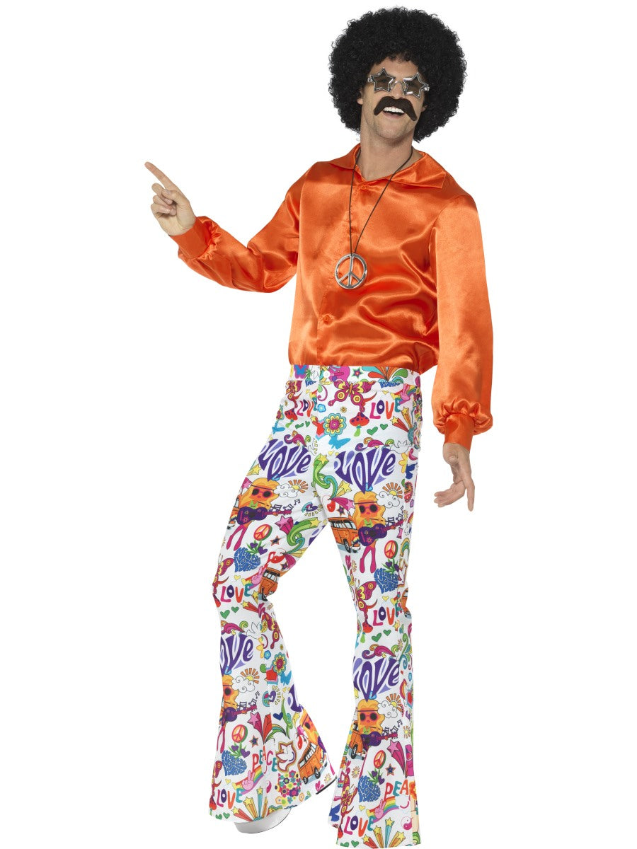 Mens Costume - Groovy Flared Trousers - Party Savers