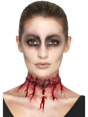 Latex Stitched Neck Scar Prosthetic - Party Savers
