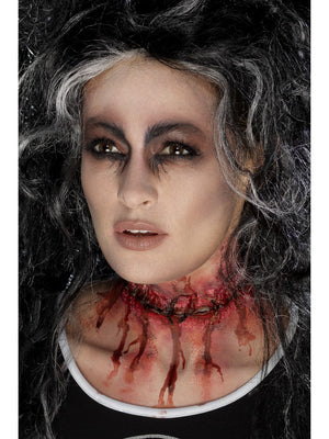 Latex Stitched Neck Scar Prosthetic - Party Savers