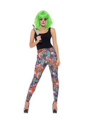 Women Costume - Creepy Clown Leggings