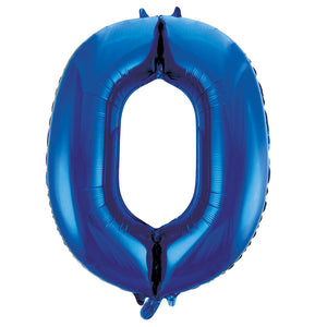 Number 1 Royal Blue Foil Balloon 86cm - Party Savers