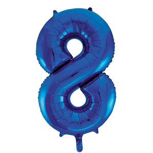 Number 1 Royal Blue Foil Balloon 86cm - Party Savers