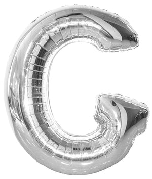 Letter A Silver Foil Balloon 86cm - Party Savers