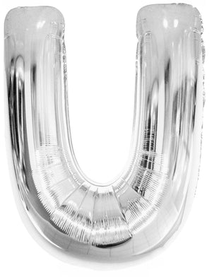 Letter A Silver Foil Balloon 86cm - Party Savers