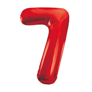 Number 1 Red Foil Balloon 86cm - Party Savers