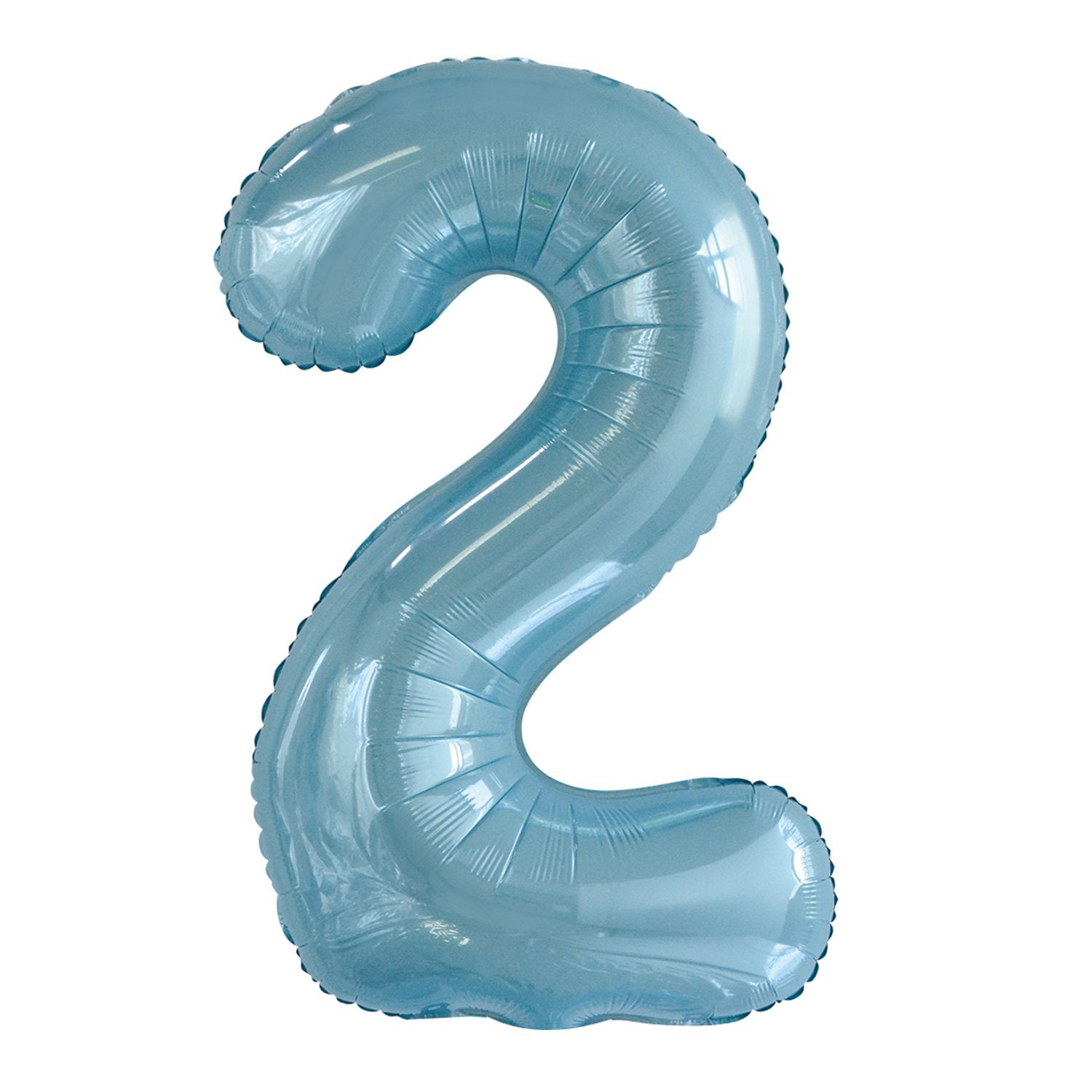 Number 1 Pastel Blue Foil Balloon 86cm - Party Savers