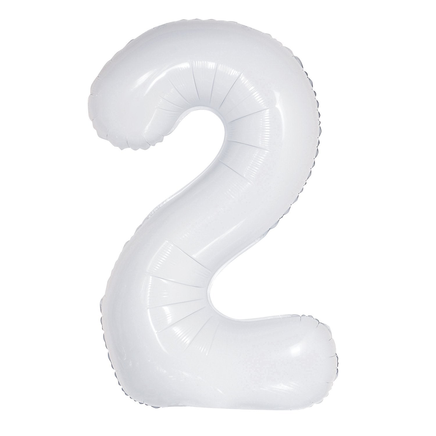 Number 1 White Foil Balloon 86cm - Party Savers