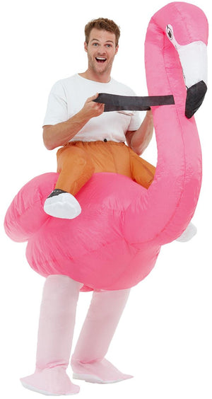 Inflatable Ride Em Flamingo Costume - Party Savers