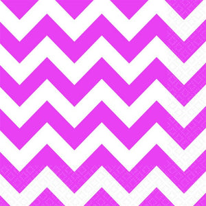 Chevron Lunch Napkins 33cm x 33cm 16pk
