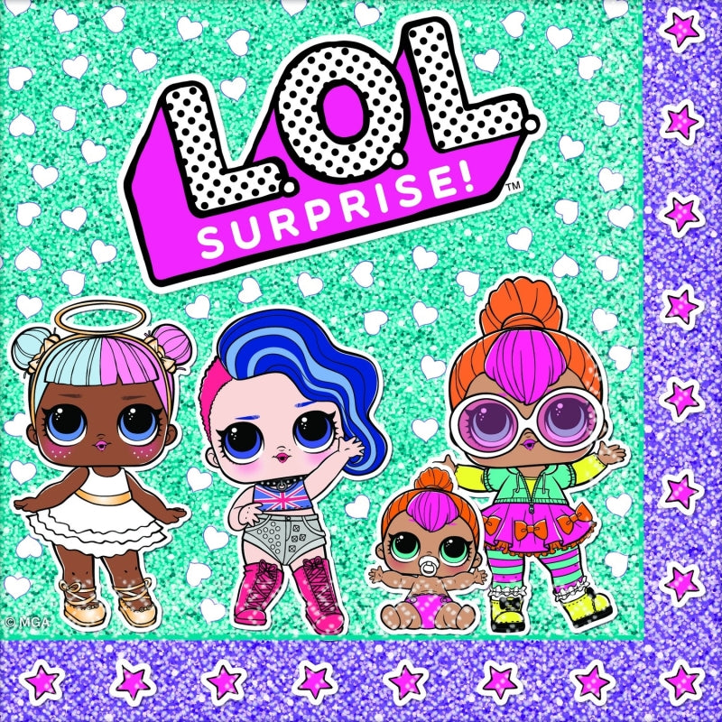 LOL Surprise Lunch Napkins 16pk - Party Savers
