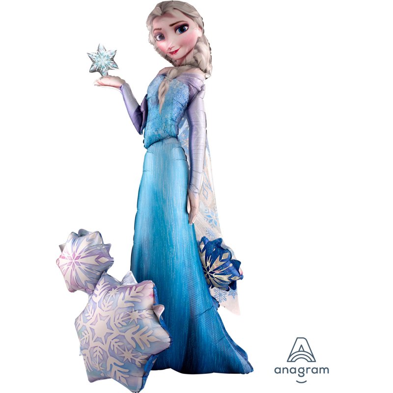 Elsa the Snow Queen AirWalkers Foil Balloon 88cm x 144cm - Party Savers