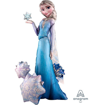 Elsa the Snow Queen AirWalkers Foil Balloon 88cm x 144cm - Party Savers