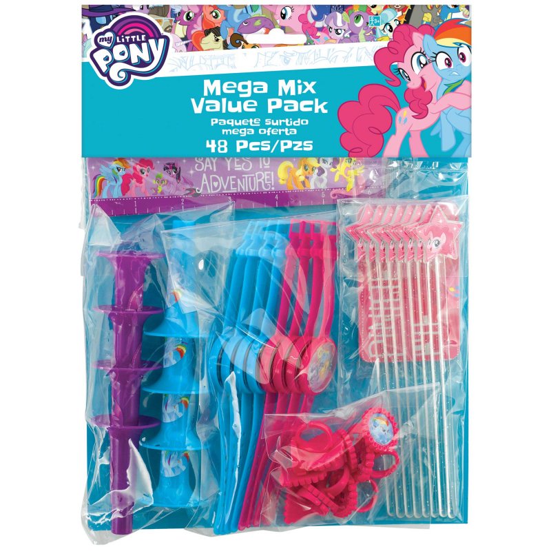 My Little Pony Friendship Adventures Mega Mix Value Pack 48pk - Party Savers
