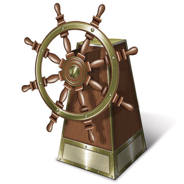 3D Ship's Helm Centerpiece 18.5in - Party Savers