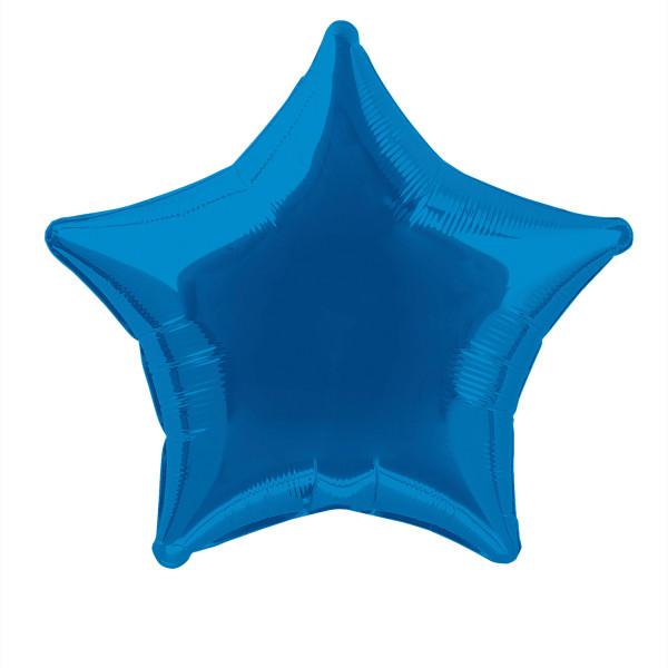 Royal Blue Star Foil Balloon 50cm - Party Savers