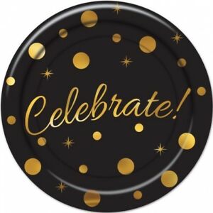 Celebrate Plates 7in. 8pk - Party Savers