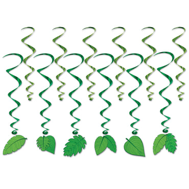 Tropical Leaves Whirls 12pk