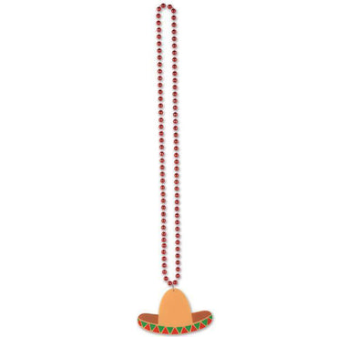 Beads with Sombrero Medallion 33in. Each - Party Savers