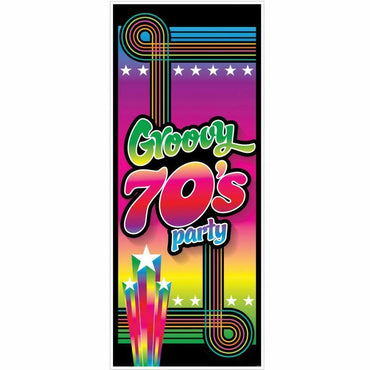 70s Groovy Party Door Cover 30in x 6ft - Party Savers