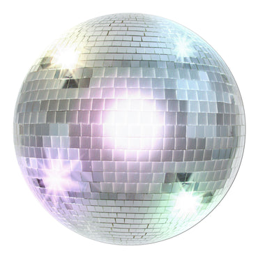 Disco Ball Cardboard Cutout 34cm - Party Savers