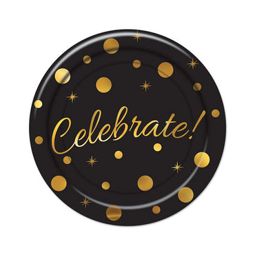 Celebrate Plates 7in. 8pk - Party Savers