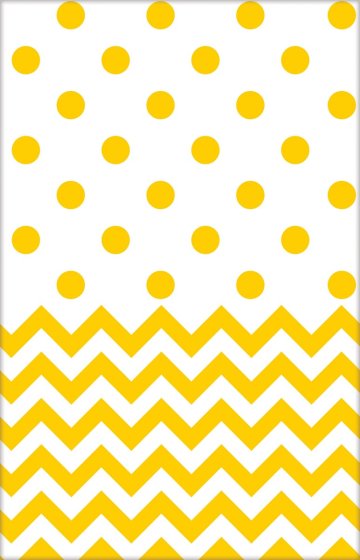 Chevron Plastic Tablecover 1.37m x 2.59m Each