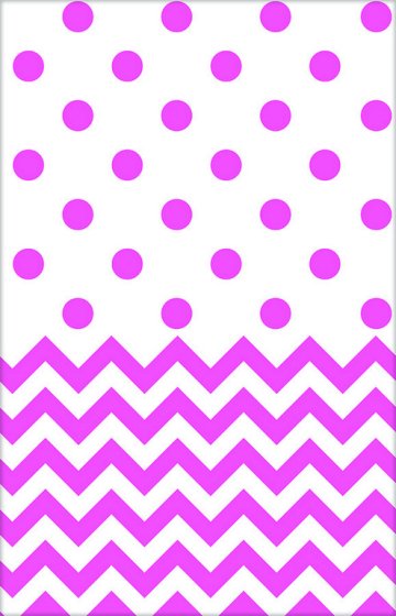 Chevron Plastic Tablecover 1.37m x 2.59m Each
