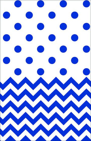 Chevron Plastic Tablecover 1.37m x 2.59m Each
