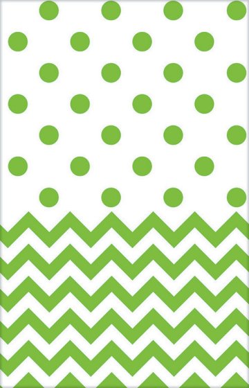 Chevron Plastic Tablecover 1.37m x 2.59m Each