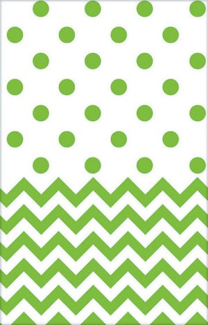 Chevron Plastic Tablecover 1.37m x 2.59m Each