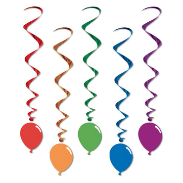 Balloon Whirls 100cm 5pk - Party Savers