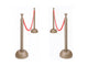 Red Rope Stanchion Set 9ft 30ft. - Party Savers