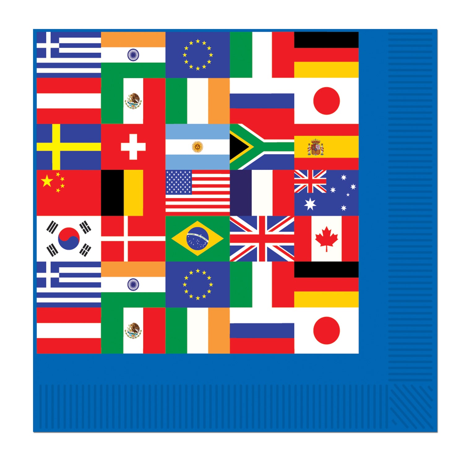International Flag Luncheon Napkins 16pk - Party Savers