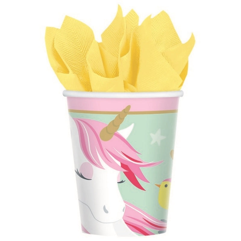 Magical Unicorn Cups 266ml 8pk - Party Savers