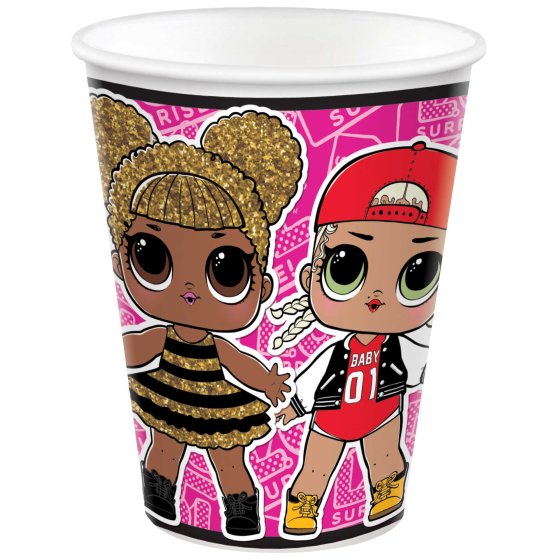 LOL Surprise Together 4EVA Paper Cups 266ml 8pk